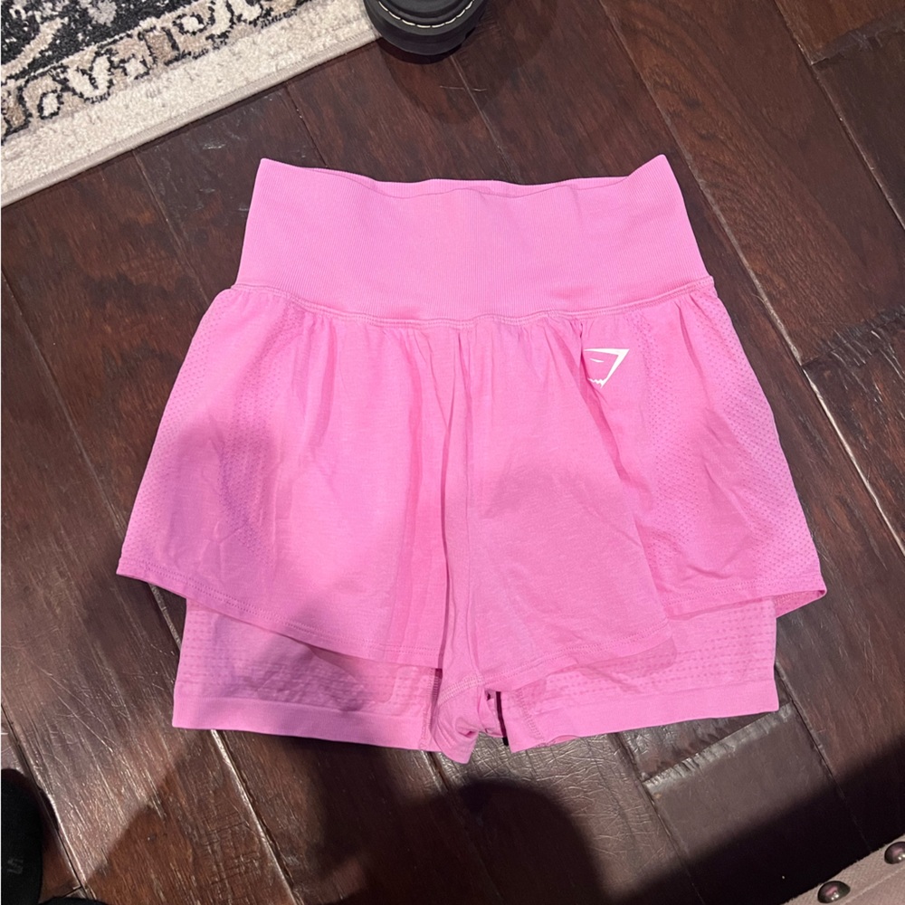 Pink gymshark shorts